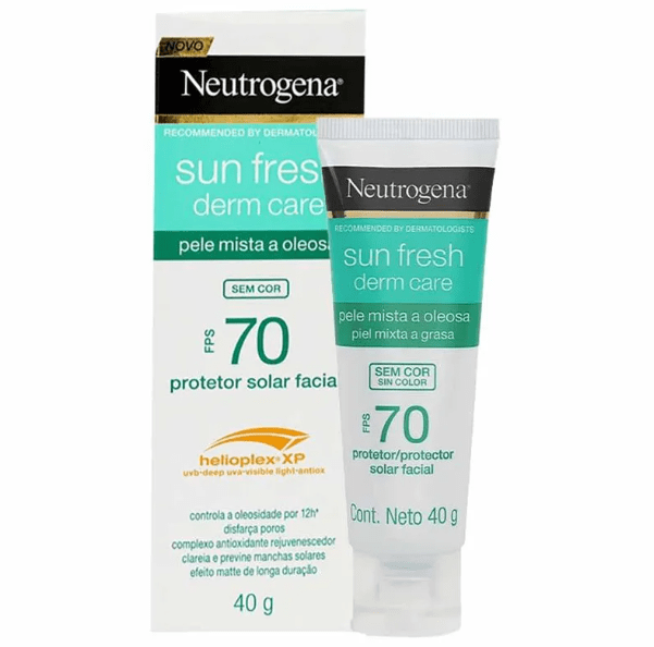 Alternative view of Protetor Solar Neutrogena Sun Fresh Derm Care Facial FPS70 40g