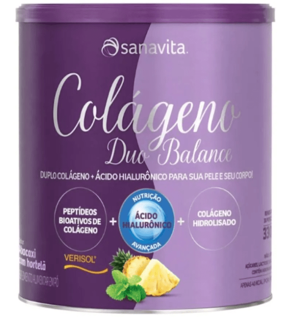 Colágeno Sanavita Duo Balance Abacaxi com Hortelã 330g