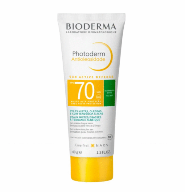Bioderma Protetor Solar Facial Photoderm Antioleosidade FPS70 Incolor 40g