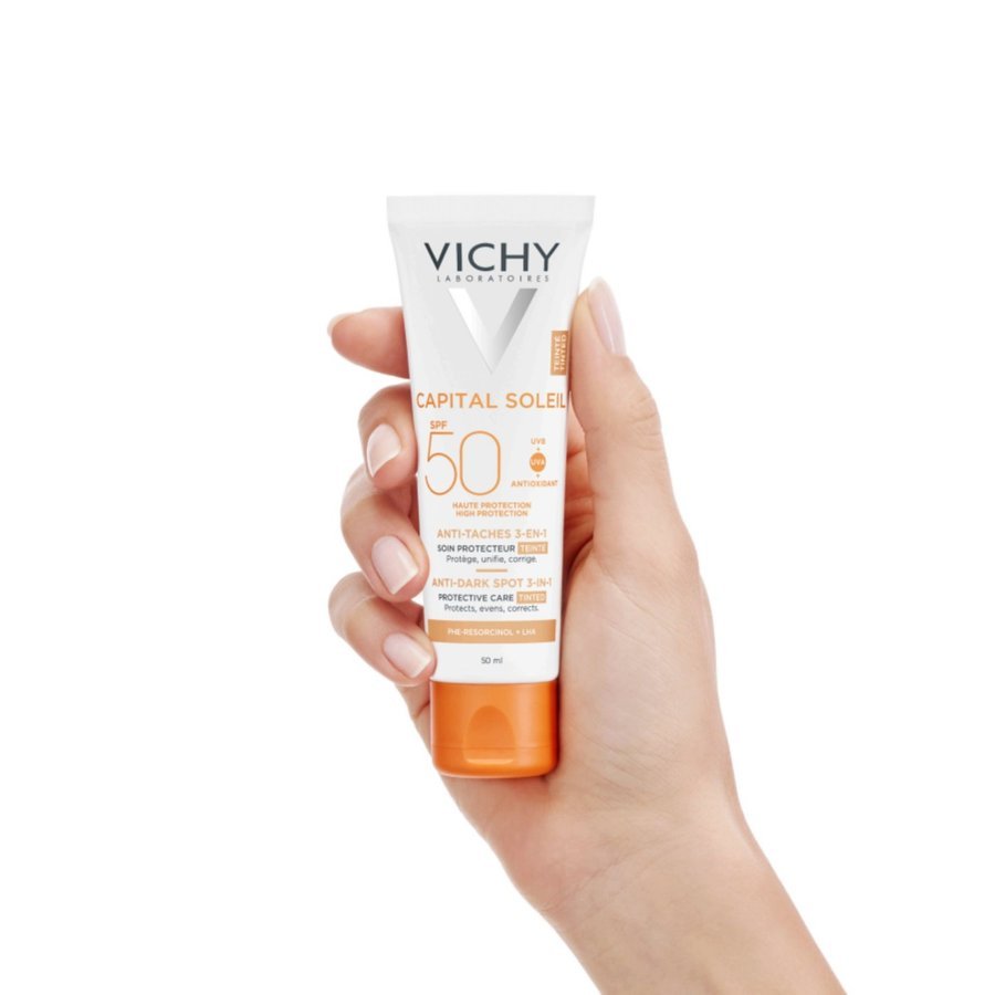 CAPITAL SOLEIL - SPF 50+ Soin Solaire Anti-Taches Teinté 3-en-1, 50ml - Imagem 2